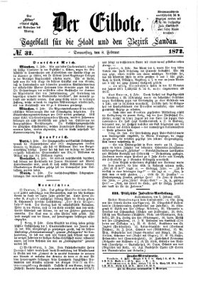 Der Eilbote Donnerstag 8. Februar 1872