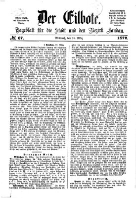 Der Eilbote Mittwoch 20. März 1872