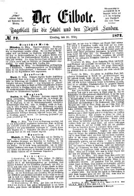 Der Eilbote Dienstag 26. März 1872