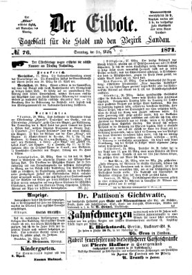Der Eilbote Sonntag 31. März 1872