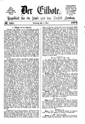 Der Eilbote Sonntag 5. Mai 1872