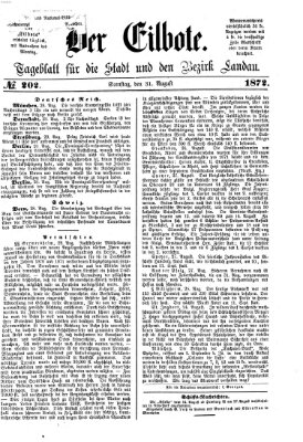 Der Eilbote Samstag 31. August 1872