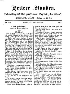 Heitere Stunden (Der Eilbote) Donnerstag 5. September 1872