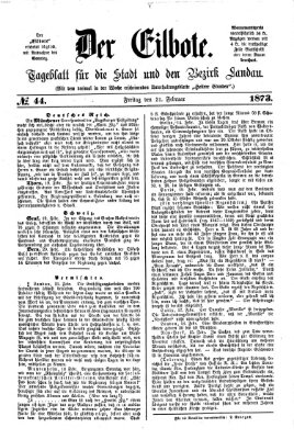 Der Eilbote Freitag 21. Februar 1873
