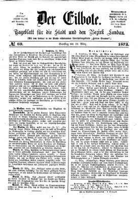Der Eilbote Samstag 22. März 1873