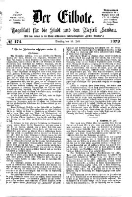 Der Eilbote Dienstag 29. Juli 1873