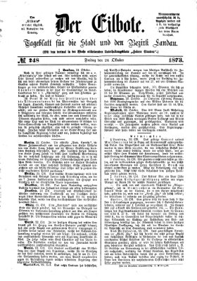 Der Eilbote Freitag 24. Oktober 1873