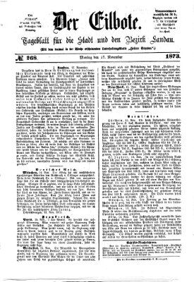 Der Eilbote Montag 17. November 1873