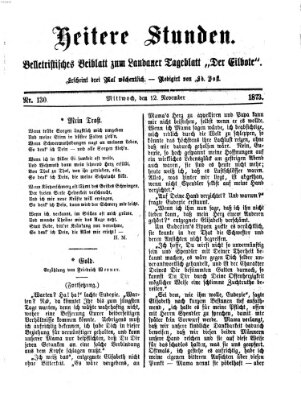 Heitere Stunden (Der Eilbote) Mittwoch 12. November 1873