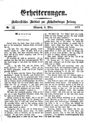 Erheiterungen (Aschaffenburger Zeitung) Mittwoch 8. März 1871