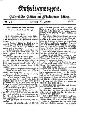 Erheiterungen (Aschaffenburger Zeitung) Dienstag 30. Januar 1872
