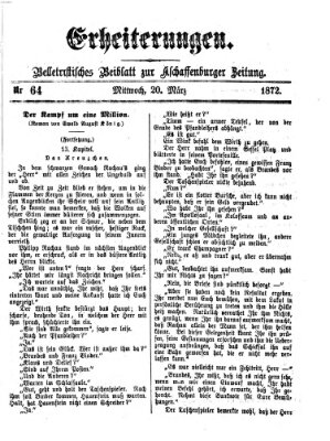 Erheiterungen (Aschaffenburger Zeitung) Mittwoch 20. März 1872