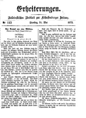 Erheiterungen (Aschaffenburger Zeitung) Dienstag 21. Mai 1872