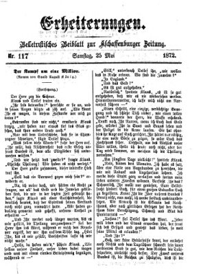 Erheiterungen (Aschaffenburger Zeitung) Samstag 25. Mai 1872