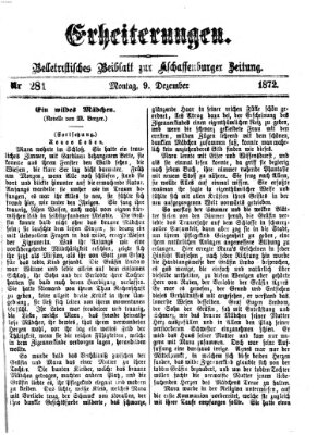 Erheiterungen (Aschaffenburger Zeitung) Montag 9. Dezember 1872