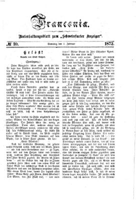 Franconia (Schweinfurter Anzeiger) Samstag 3. Februar 1872