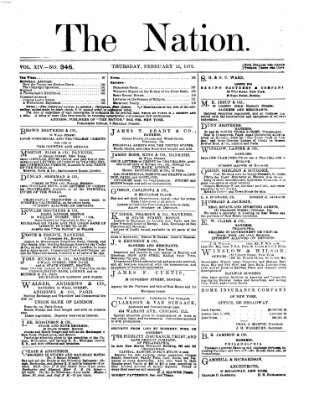 The nation Donnerstag 15. Februar 1872
