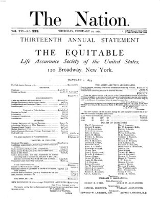 The nation Donnerstag 20. Februar 1873