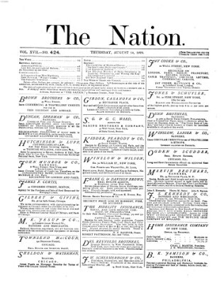 The nation Donnerstag 14. August 1873