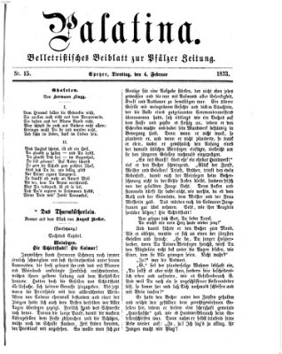 Palatina (Pfälzer Zeitung) Dienstag 4. Februar 1873