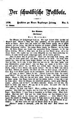 Der schwäbische Postbote (Neue Augsburger Zeitung) Samstag 11. Januar 1873