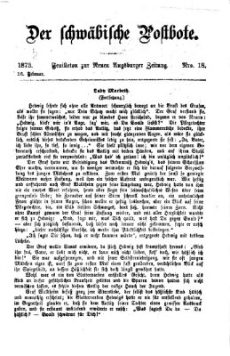 Der schwäbische Postbote (Neue Augsburger Zeitung) Sonntag 16. Februar 1873