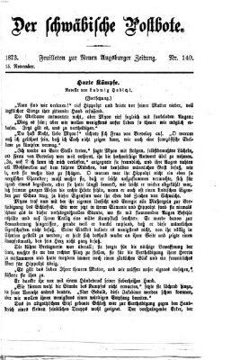 Der schwäbische Postbote (Neue Augsburger Zeitung) Dienstag 25. November 1873