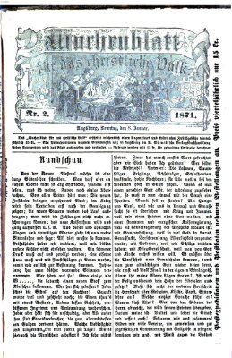 Wochenblatt für das christliche Volk Sonntag 8. Januar 1871