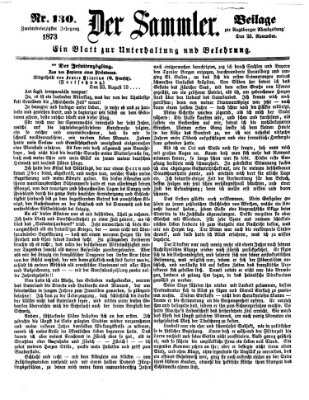 Der Sammler (Augsburger Abendzeitung) Dienstag 25. November 1873