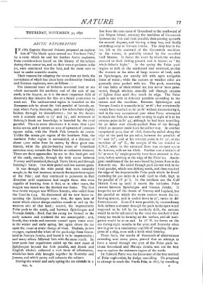 Nature Donnerstag 30. November 1871