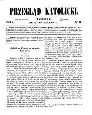 Przegląd Katolicki Donnerstag 24. April 1873