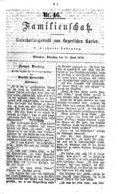 Familienschatz (Bayerischer Kurier) Dienstag 11. Juni 1872