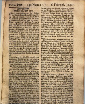 Wienerisches Diarium Samstag 6. Februar 1740