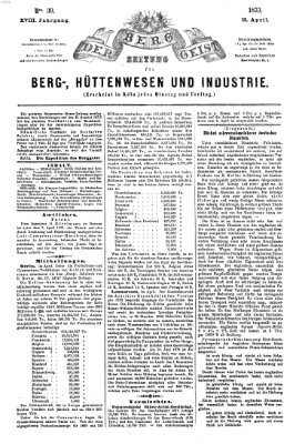 Der Berggeist Dienstag 15. April 1873