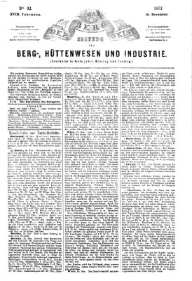Der Berggeist Dienstag 18. November 1873