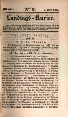 Landtags-Kurier Sonntag 9. März 1834