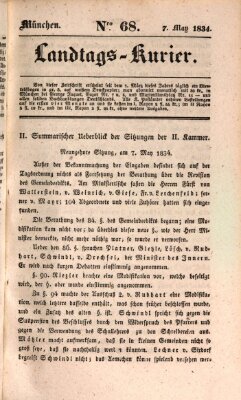 Landtags-Kurier Mittwoch 7. Mai 1834