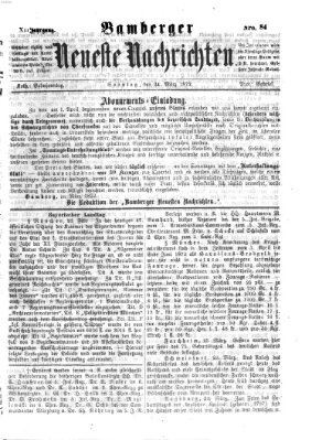 Bamberger neueste Nachrichten Sonntag 24. März 1872