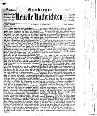 Bamberger neueste Nachrichten Mittwoch 1. Januar 1873