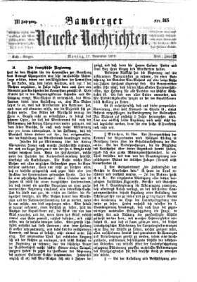 Bamberger neueste Nachrichten Montag 17. November 1873