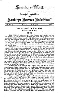 Bamberger neueste Nachrichten Sonntag 9. Juni 1872
