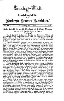Bamberger neueste Nachrichten Sonntag 11. Mai 1873