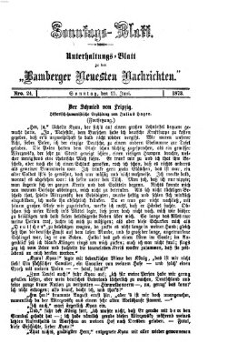 Bamberger neueste Nachrichten Sonntag 15. Juni 1873