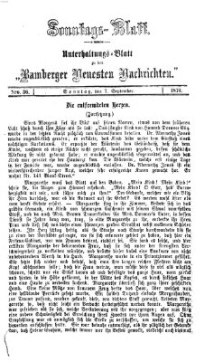 Bamberger neueste Nachrichten Sonntag 7. September 1873