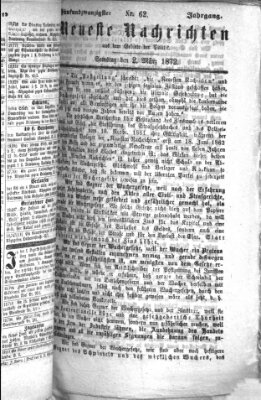Neueste Nachrichten aus dem Gebiete der Politik (Münchner neueste Nachrichten) Samstag 2. März 1872