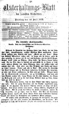 Neueste Nachrichten aus dem Gebiete der Politik (Münchner neueste Nachrichten) Sonntag 14. Juli 1872