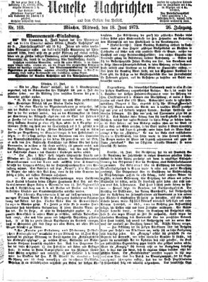 Neueste Nachrichten aus dem Gebiete der Politik (Münchner neueste Nachrichten) Mittwoch 18. Juni 1873