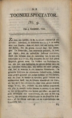 De Tooneelspectator Montag 5. November 1792