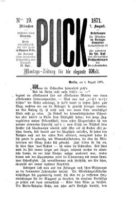 Puck Montag 7. August 1871