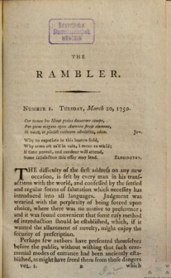 The rambler Freitag 20. März 1750